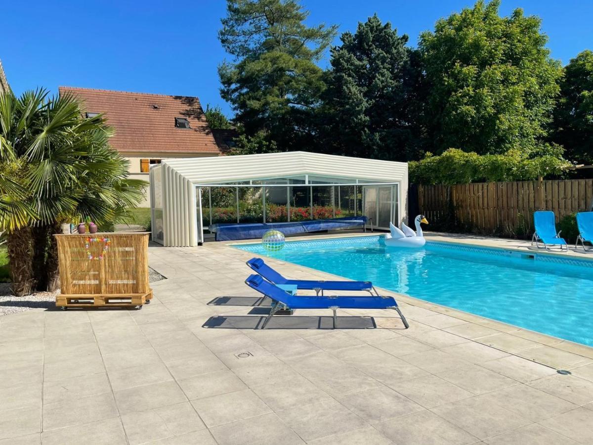 L'Annexe- Guest House Avec Piscine Studio Avec Coin Chambre Rosny-sur-Seine Zewnętrze zdjęcie