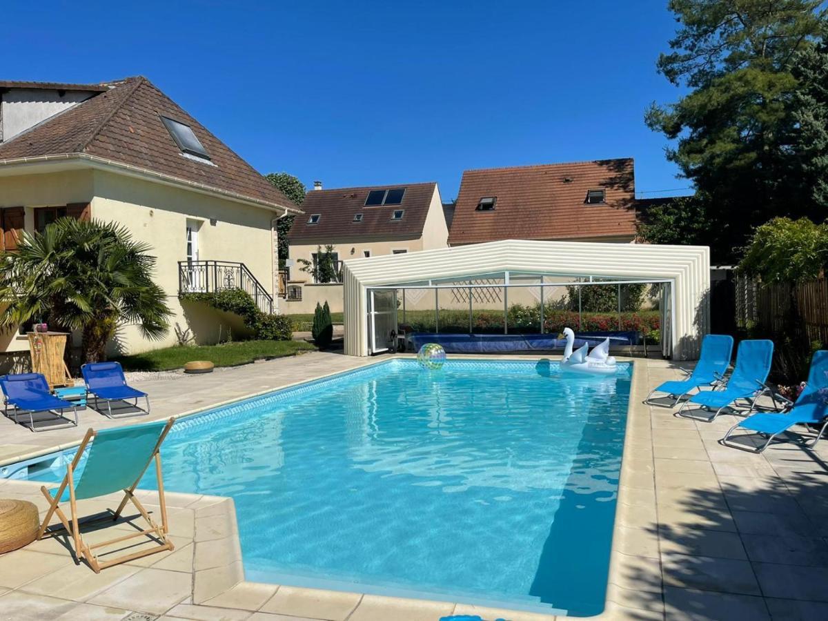 L'Annexe- Guest House Avec Piscine Studio Avec Coin Chambre Rosny-sur-Seine Zewnętrze zdjęcie